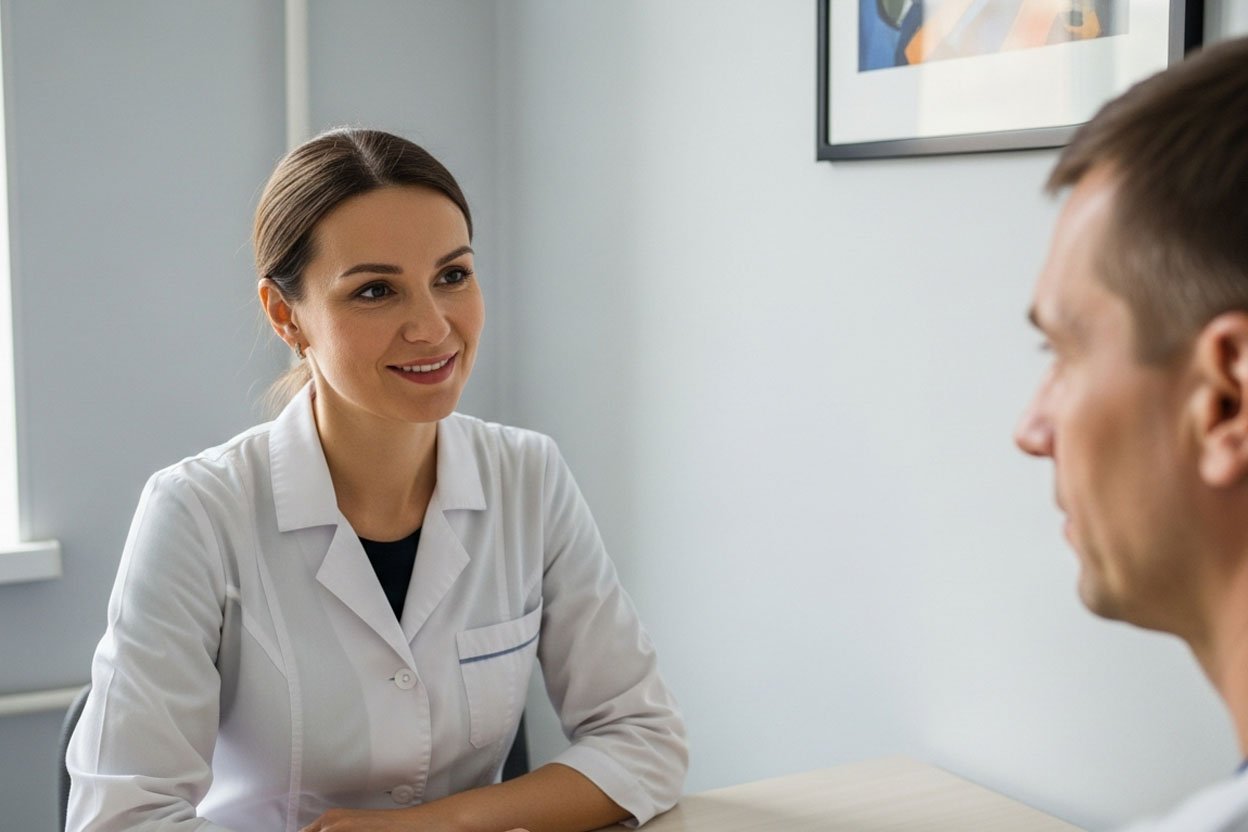 Специалист консультирует пациента